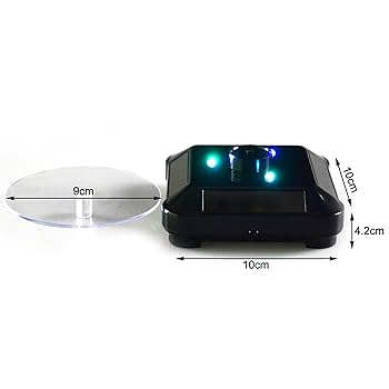 Amazon | uniwin ターンテーブル ABS製 小型 ソーラー